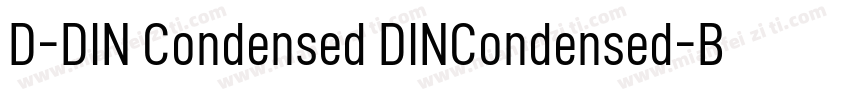 D-DIN Condensed DINCondensed-Bold字体转换